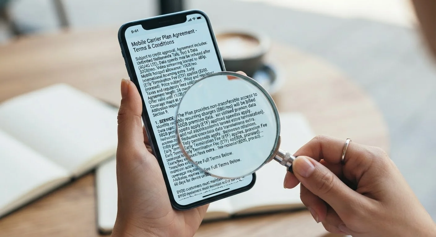 Carrier Jargon Decoded: What the Fine Print on Your Phone Plan Actually Means