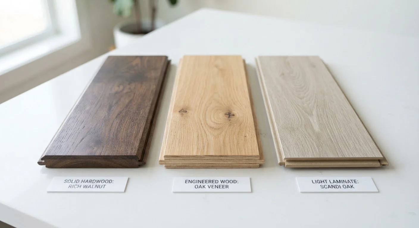 Hardwood, Engineered Wood, and Laminate Flooring Compared