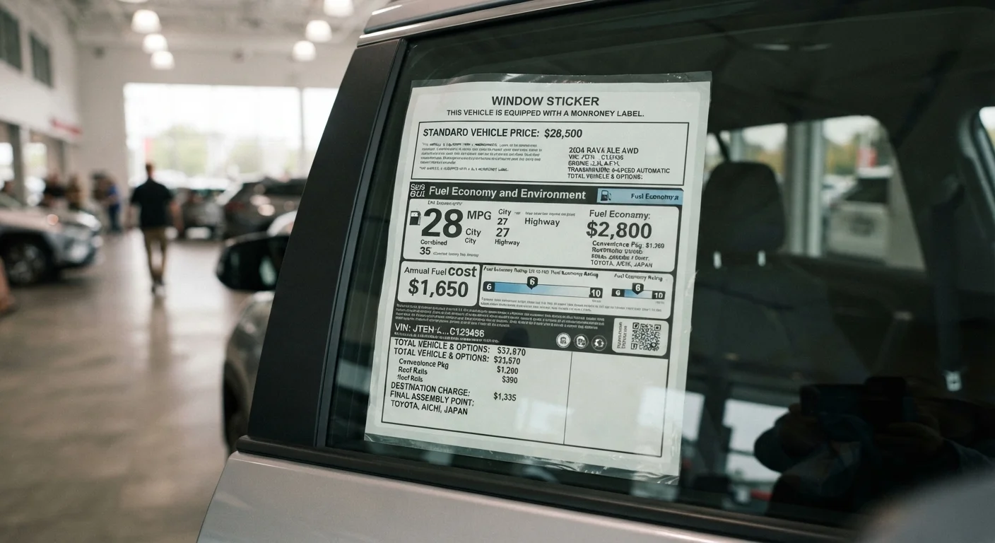 What the Window Sticker Is Actually Telling You